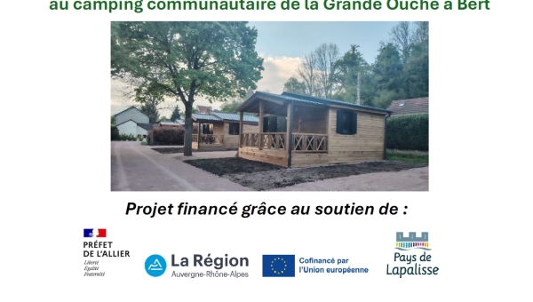 Deux nouveaux chalets au camping communautaire de Bert